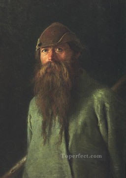 Ivan Kramskoi Painting - Woodsman Democratic Ivan Kramskoi